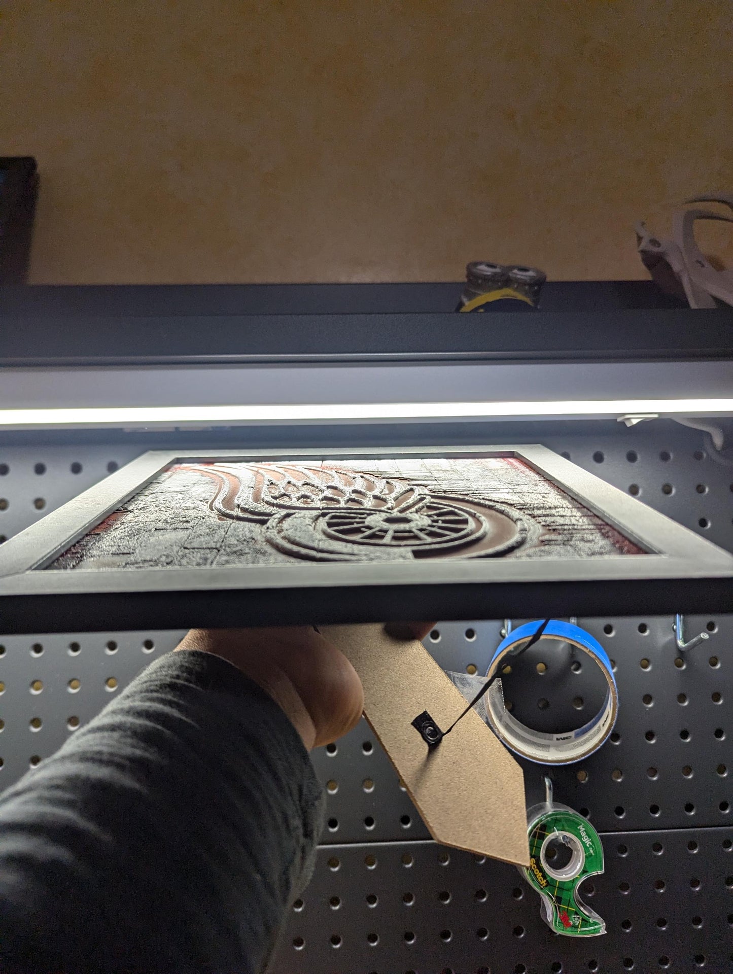 House Divided Michigan vs Michigan State Logo Wall/Desk Decor, Hueforge