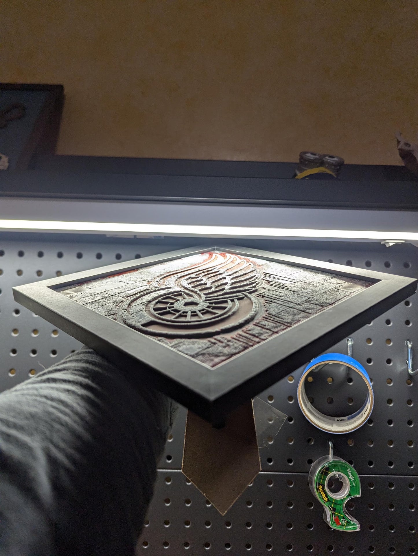 House Divided Michigan vs Michigan State Logo Wall/Desk Decor, Hueforge