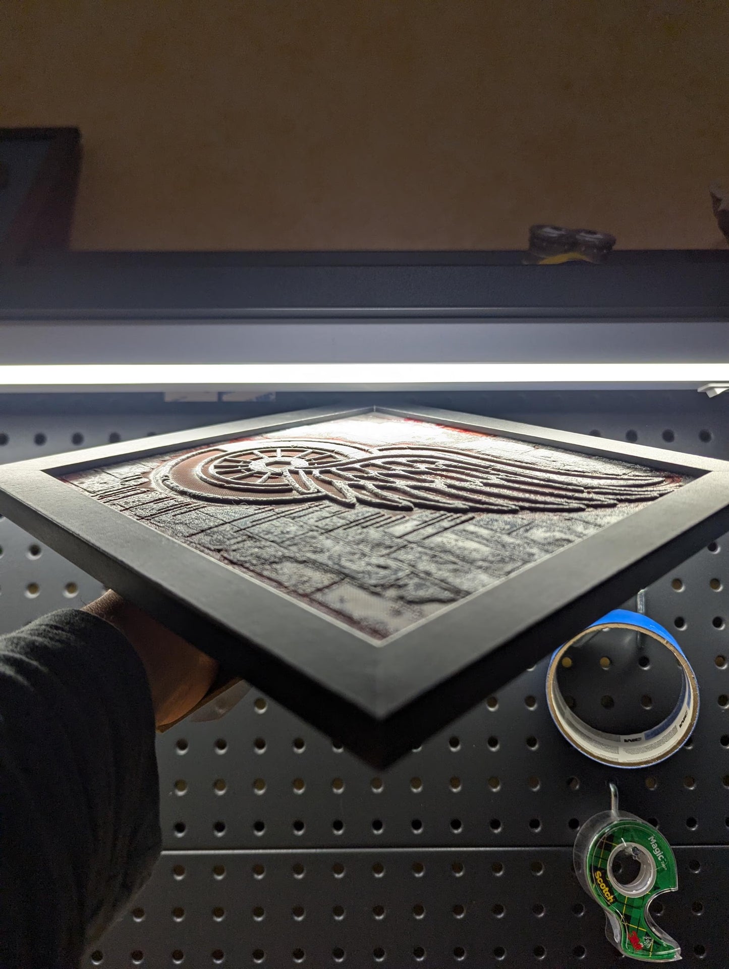 House Divided Michigan vs Michigan State Logo Wall/Desk Decor, Hueforge