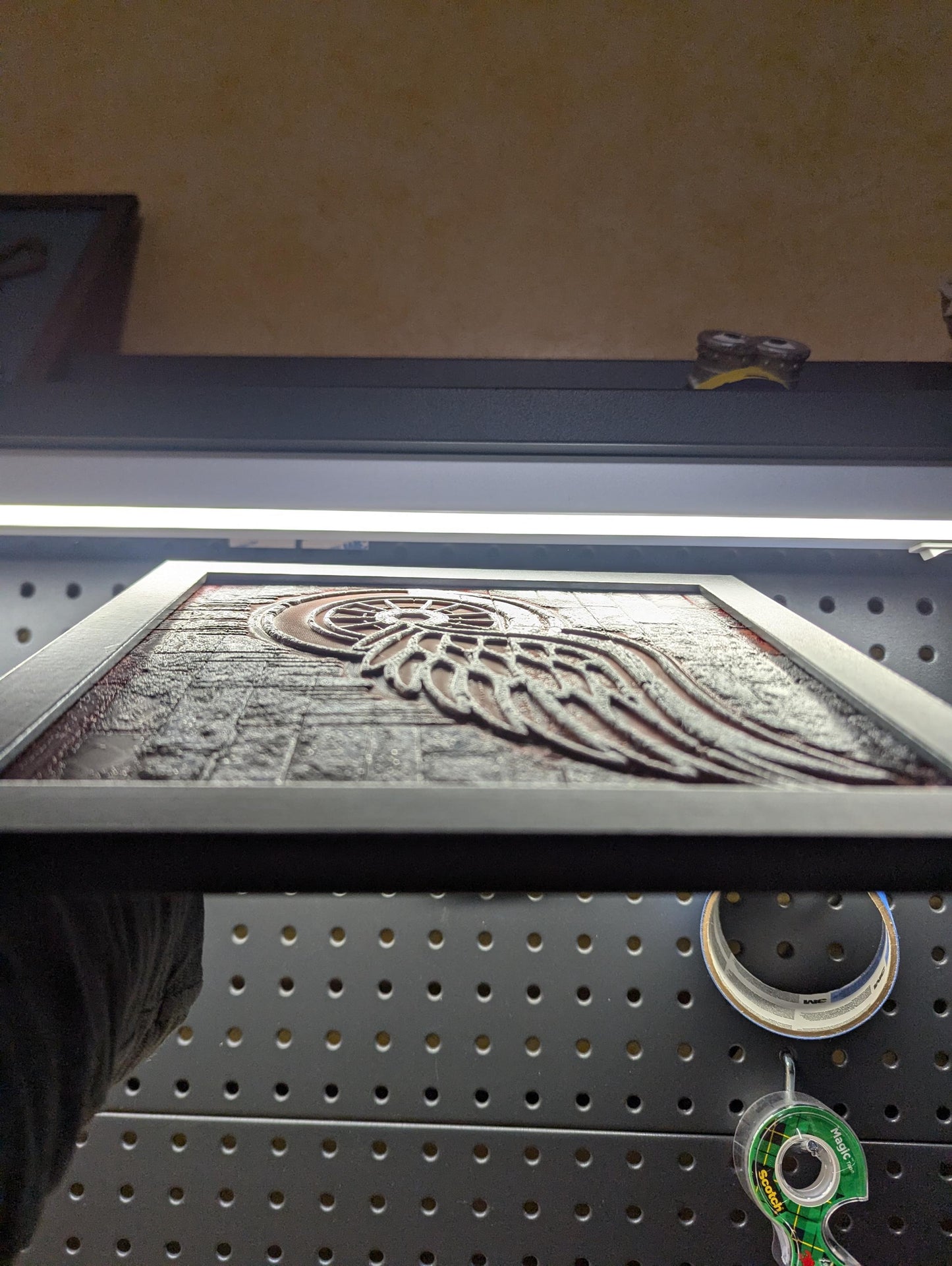 House Divided Michigan vs Michigan State Logo Wall/Desk Decor, Hueforge