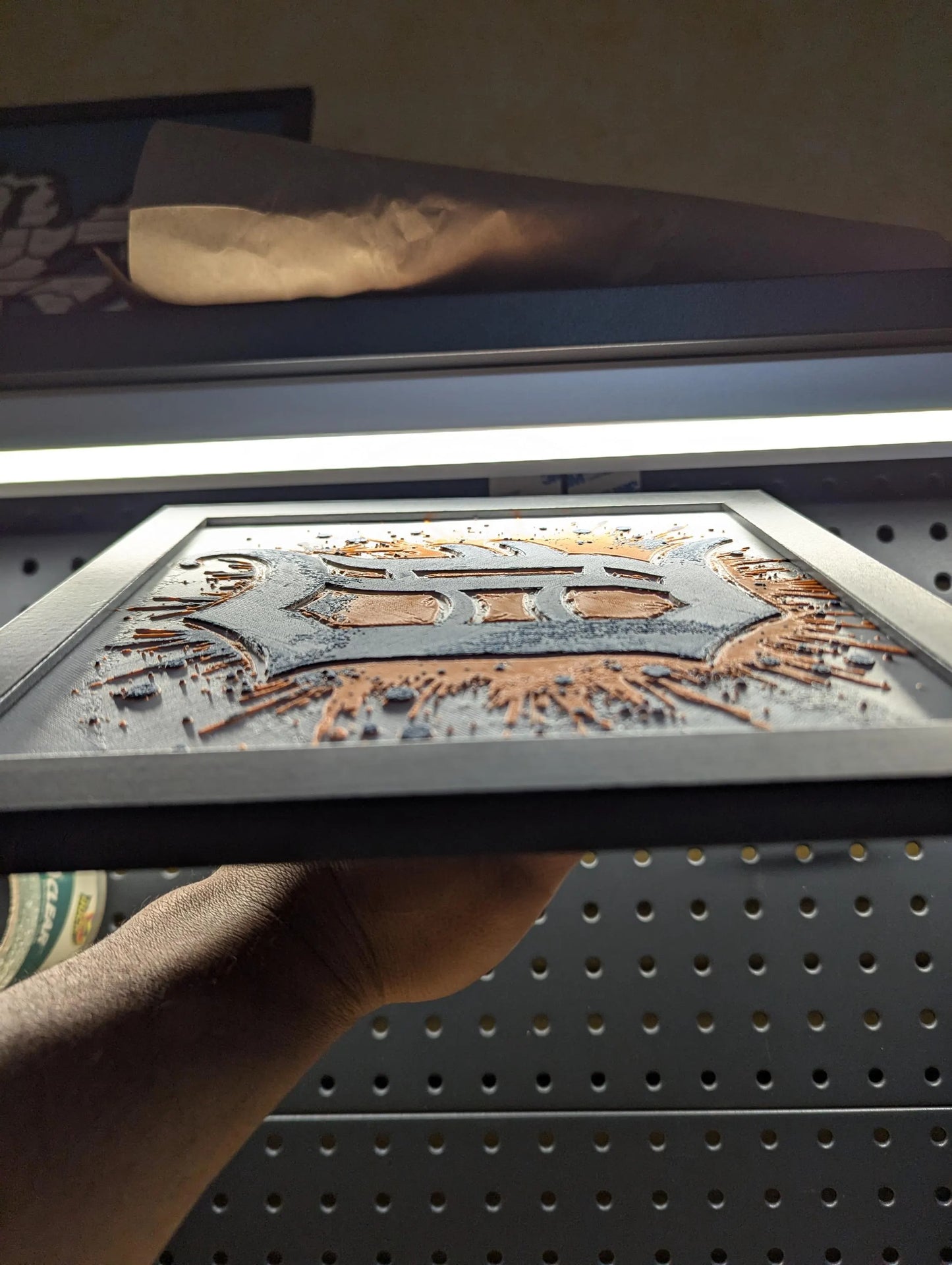 Detroit Tigers Logo Wall/Desk Decor, Hueforge
