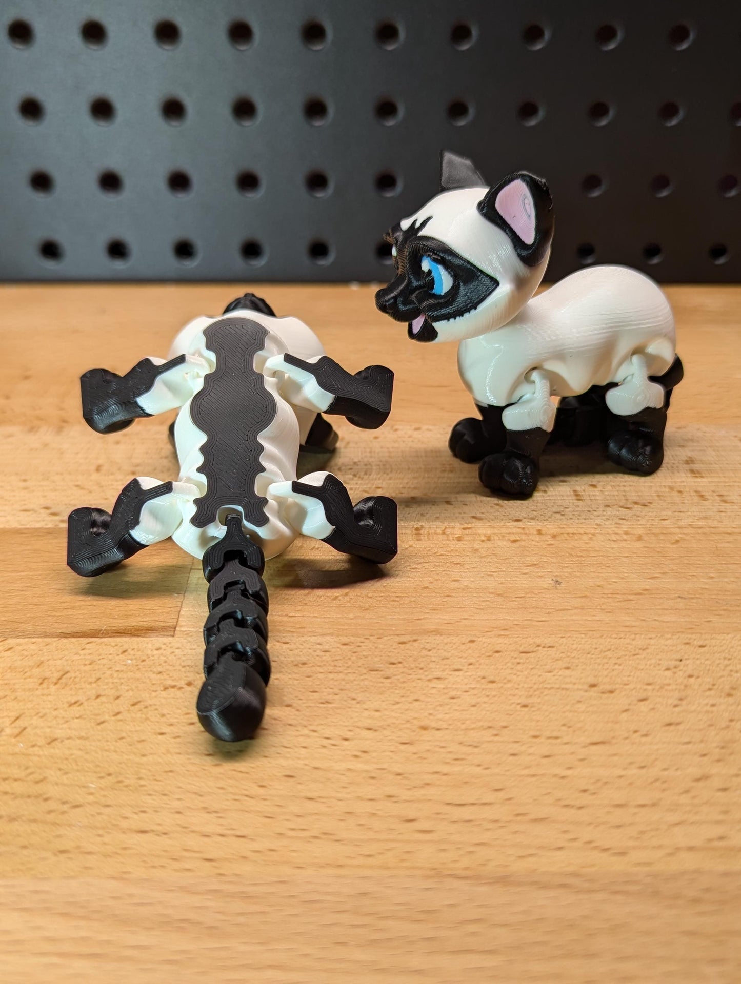 Articulating Siamese Cat, 3D Printed