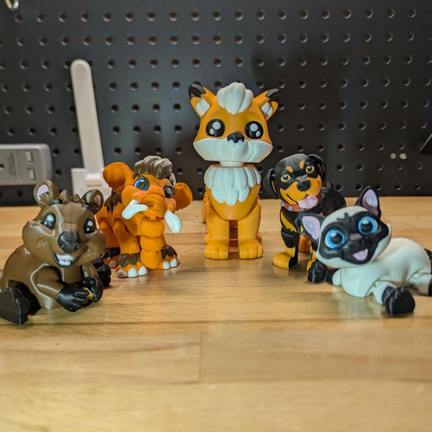 Articulating Siamese Cat, 3D Printed