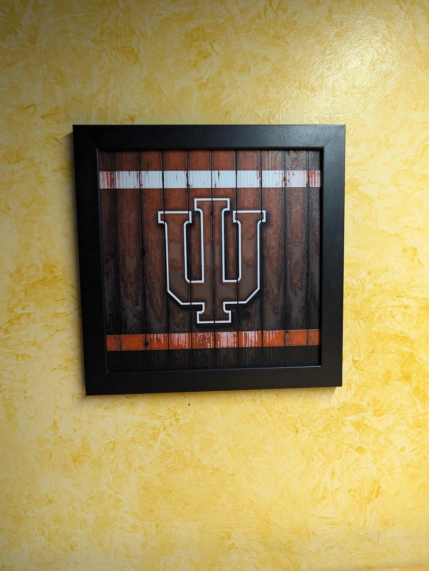 Indiana University Logo Desk/Wall Decor, Hueforge