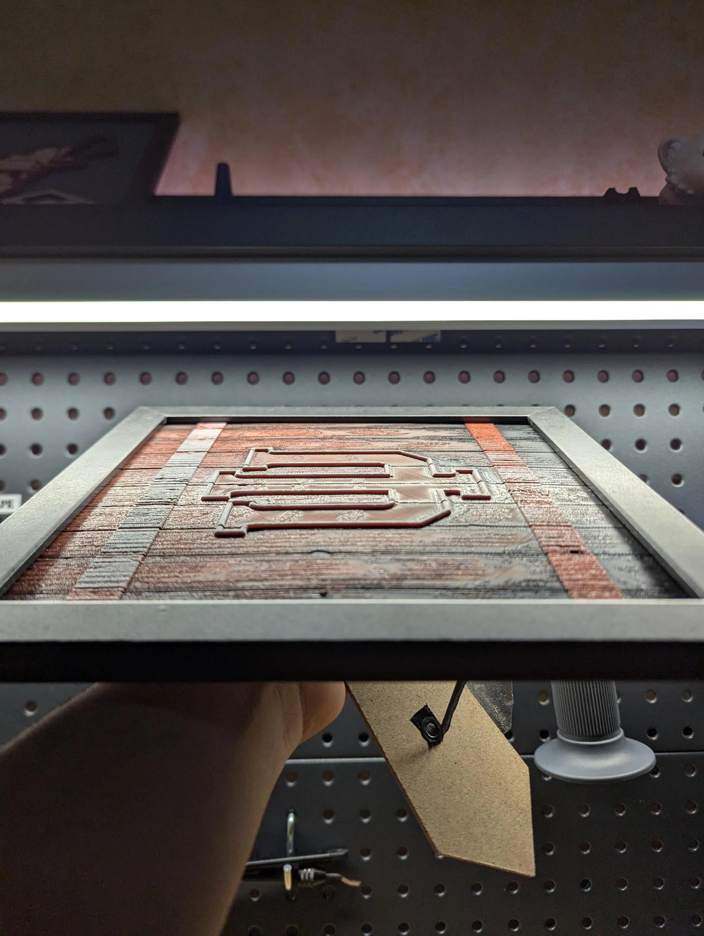 Indiana University Logo Desk/Wall Decor, Hueforge