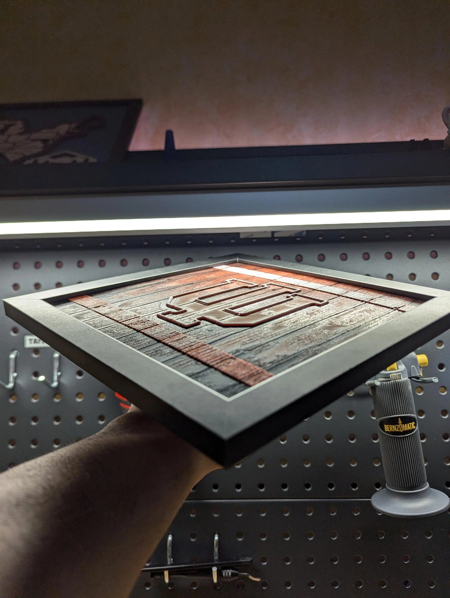 Indiana University Logo Desk/Wall Decor, Hueforge