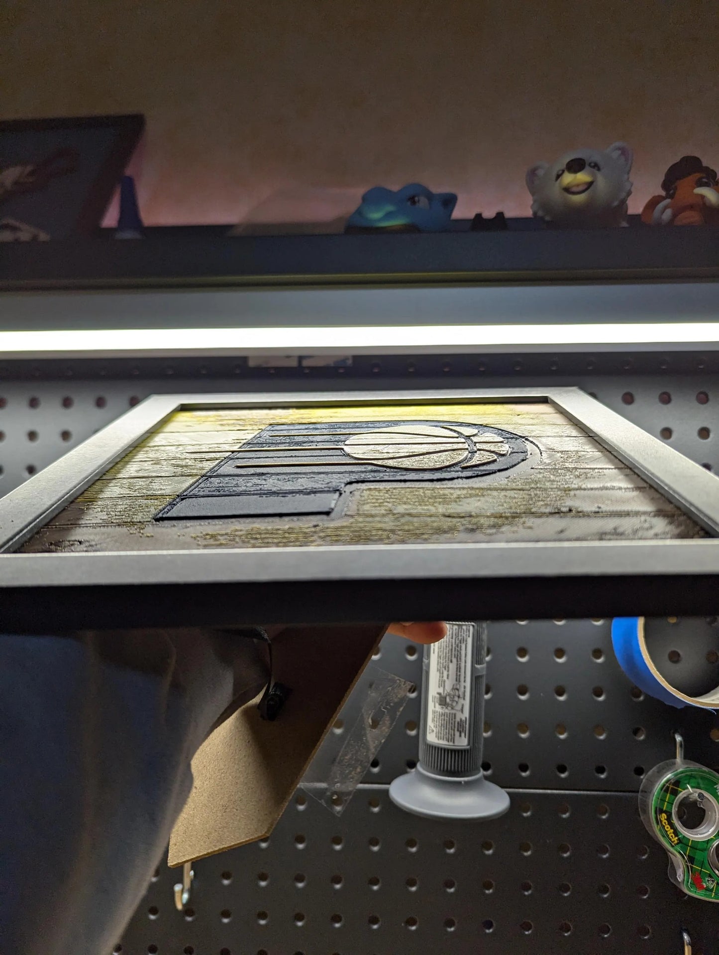 Indiana Pacers Desk/Wall Decor, Hueforge