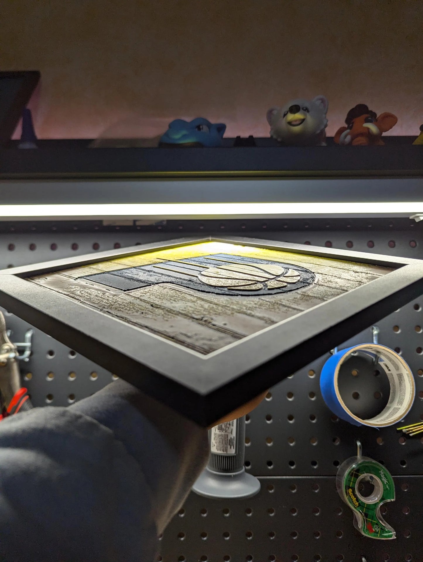 Indiana Pacers Desk/Wall Decor, Hueforge