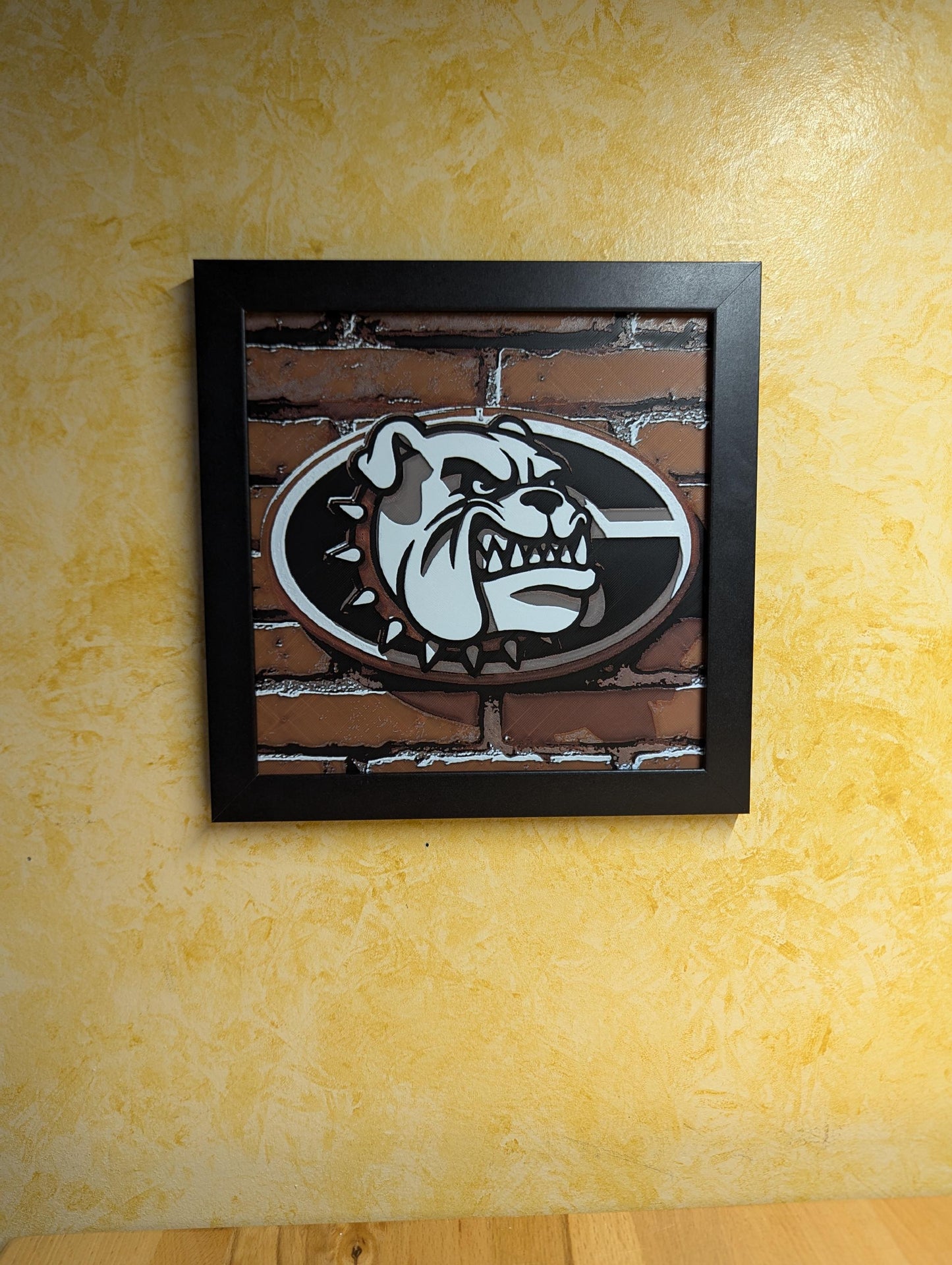 Georgia Bulldogs 2.0 Desk/Wall Decor, Hueforge