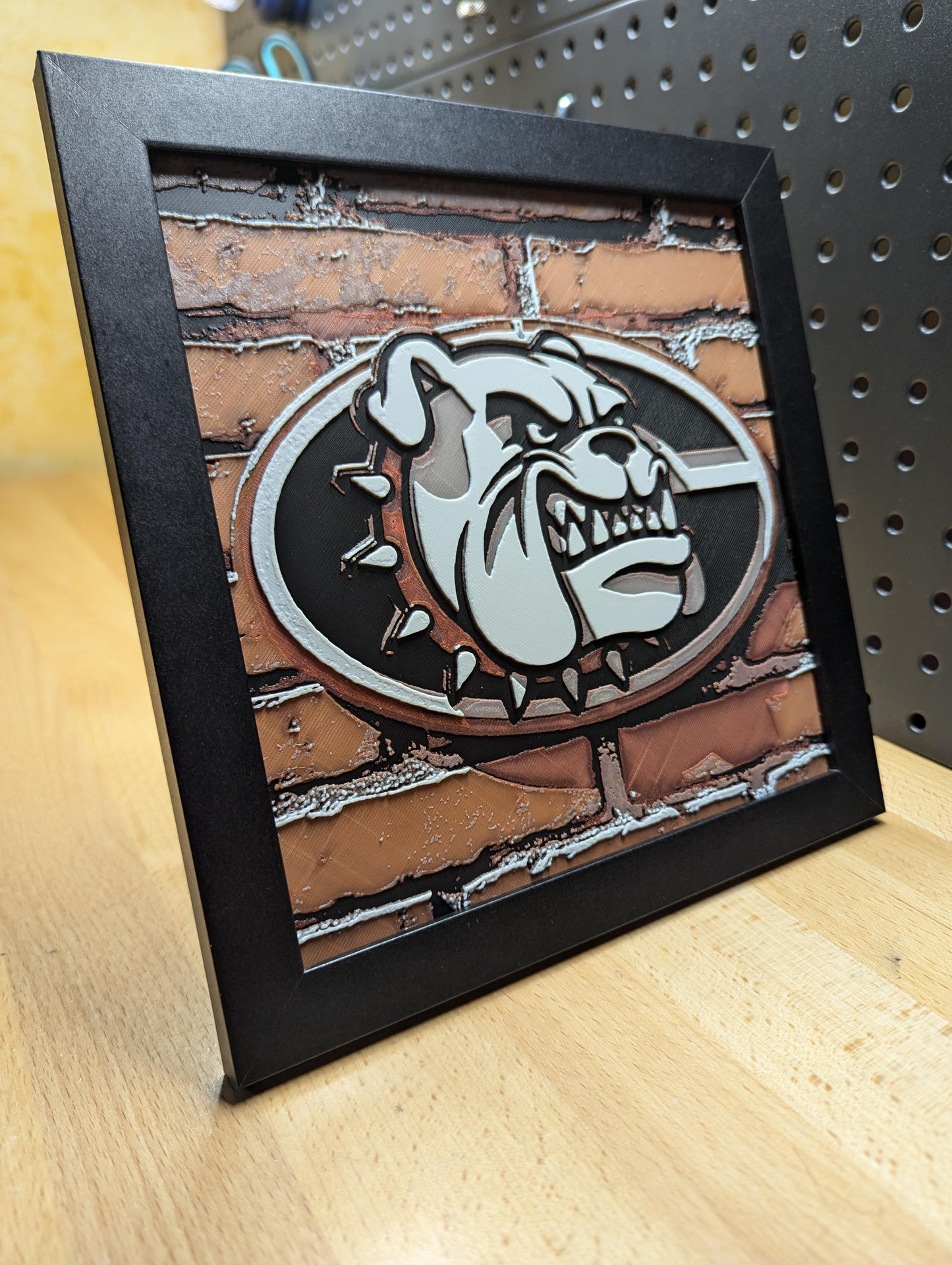 Georgia Bulldogs 2.0 Desk/Wall Decor, Hueforge