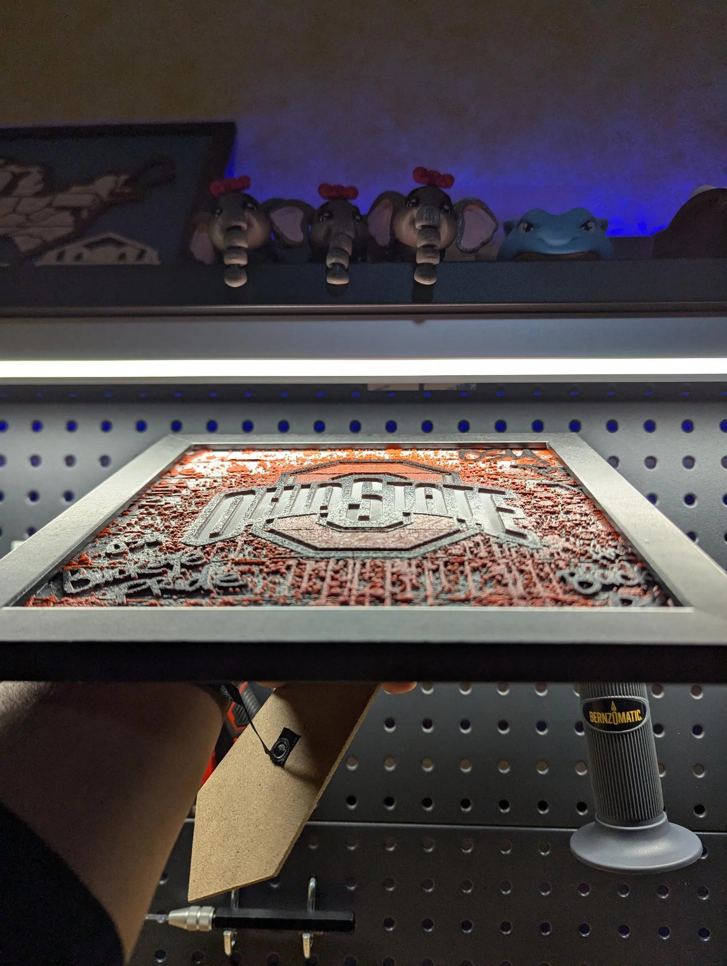 Ohio State University Graffiti Desk/Wall Decor, Hueforge