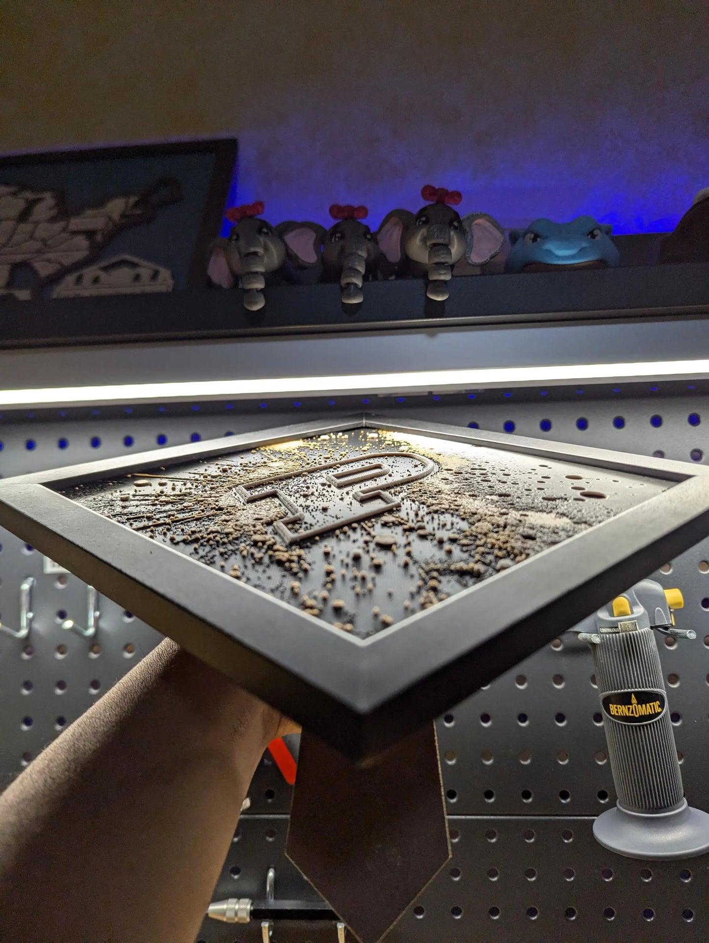 Purdue University 2.0 Desk/Wall Decor, Hueforge