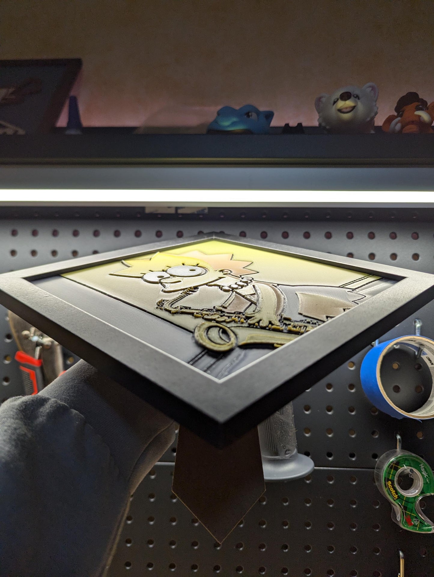 Lisa Simpson Desk/Wall Decor, Hueforge