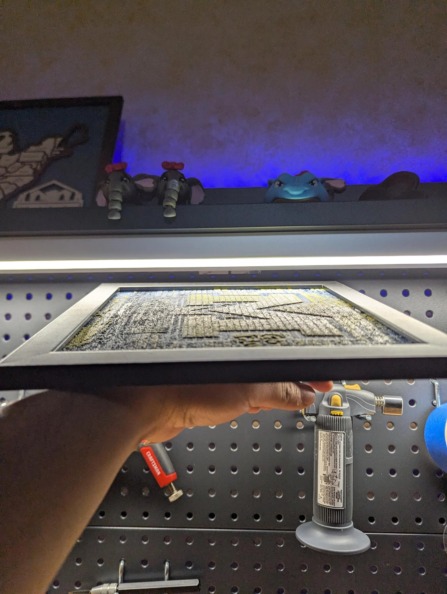 University of Michigan Street Light Desk/Wall Decor, Hueforge