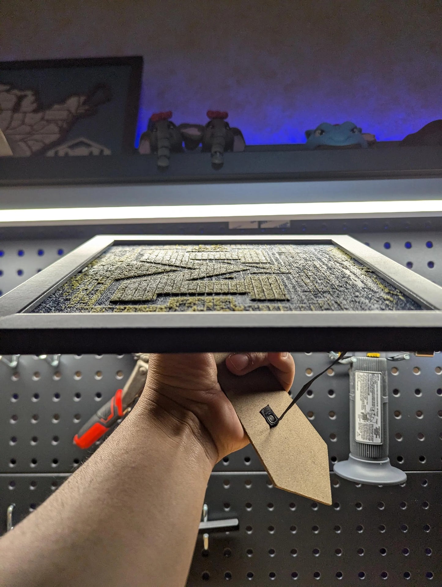 University of Michigan Street Light Desk/Wall Decor, Hueforge