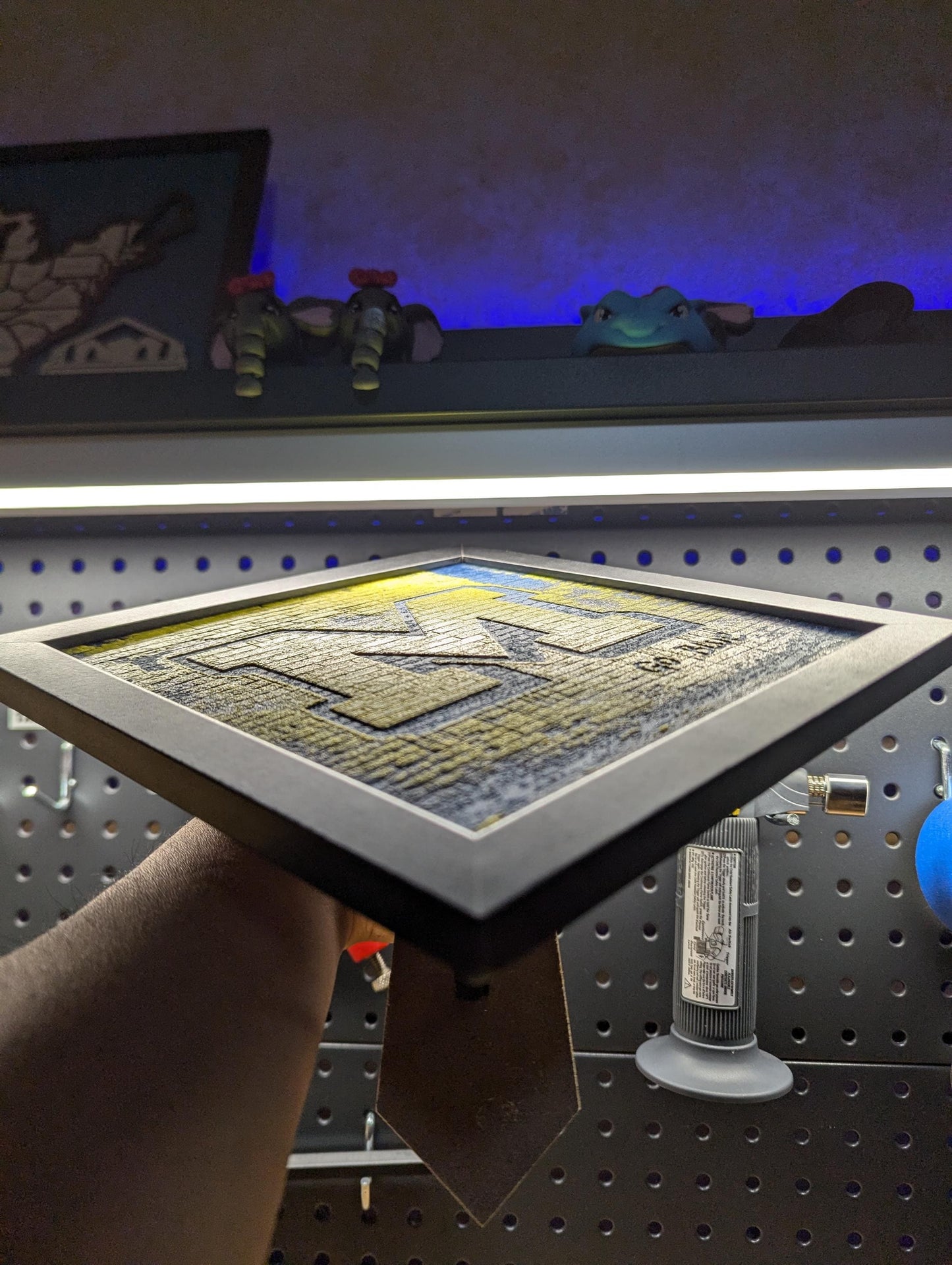 University of Michigan Brick Desk/Wall Decor, Hueforge