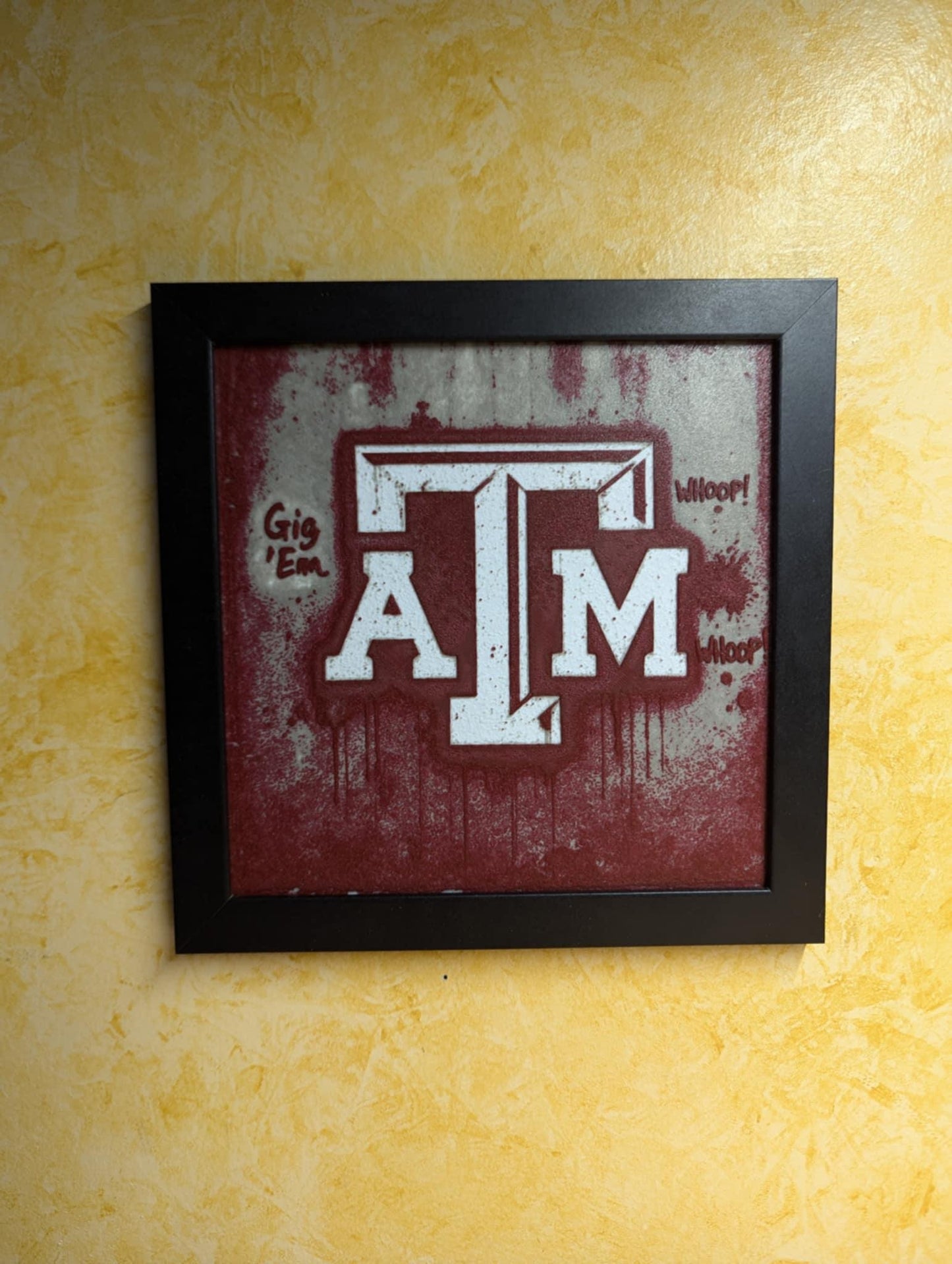 Texas A&M University 3.0 Desk/Wall Decor, Hueforge