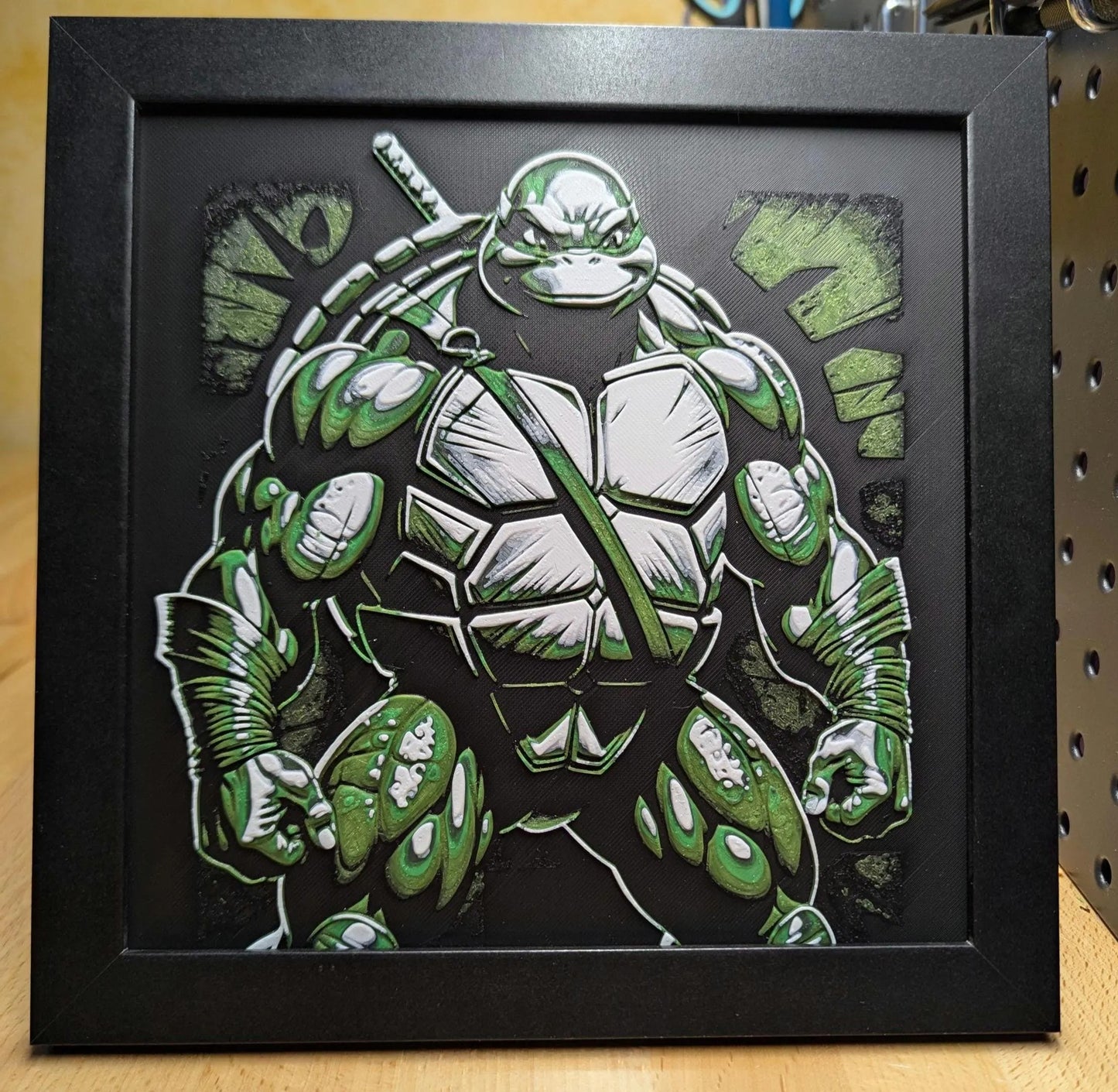 Ninja Turtle Desk/Wall Decor Hueforge