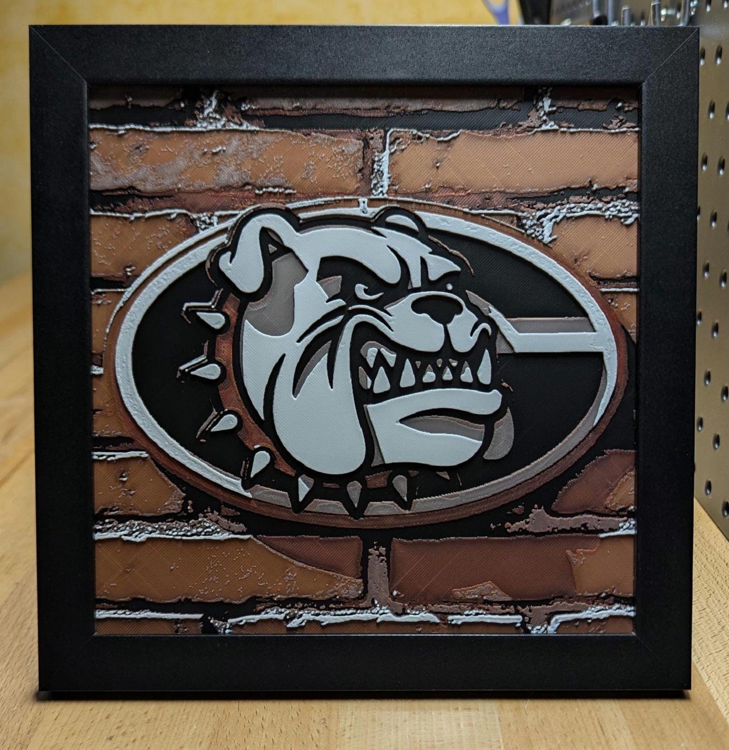 Georgia Bulldogs 2.0 Desk/Wall Decor, Hueforge