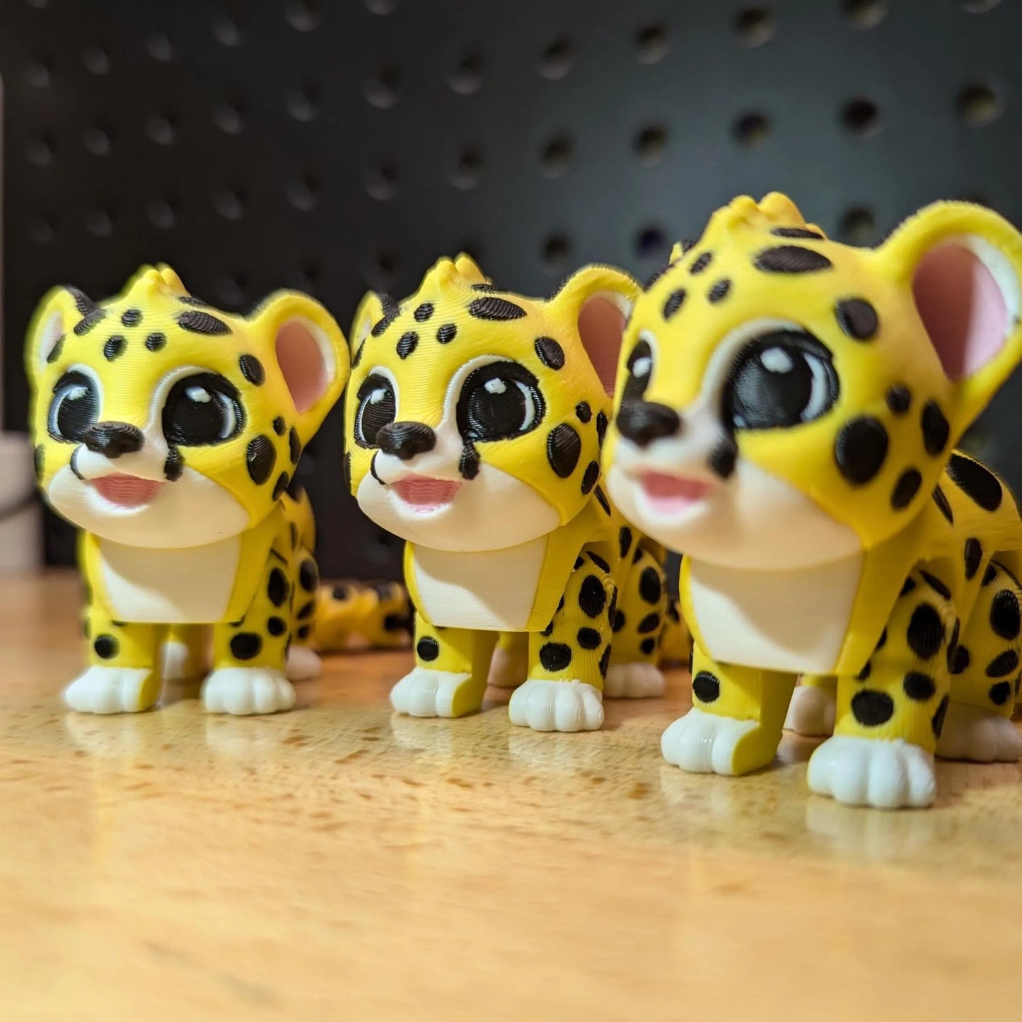 Articulating Leopard Cub, 3D Printed