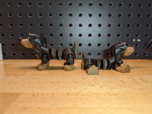 Articulating Dachshund,3D Printed