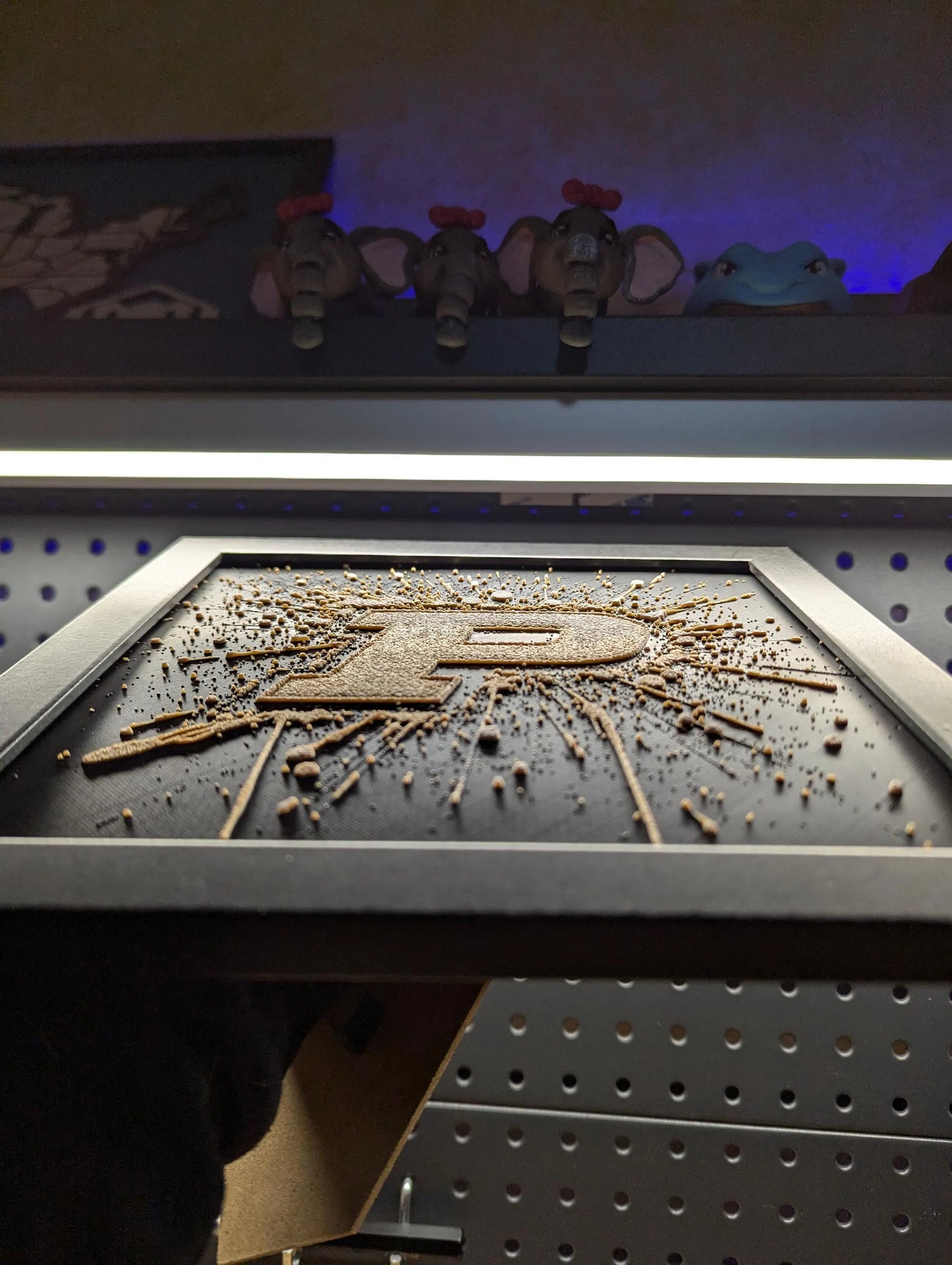 Purdue University Paint Splatter Desk/Wall Decor, Hueforge