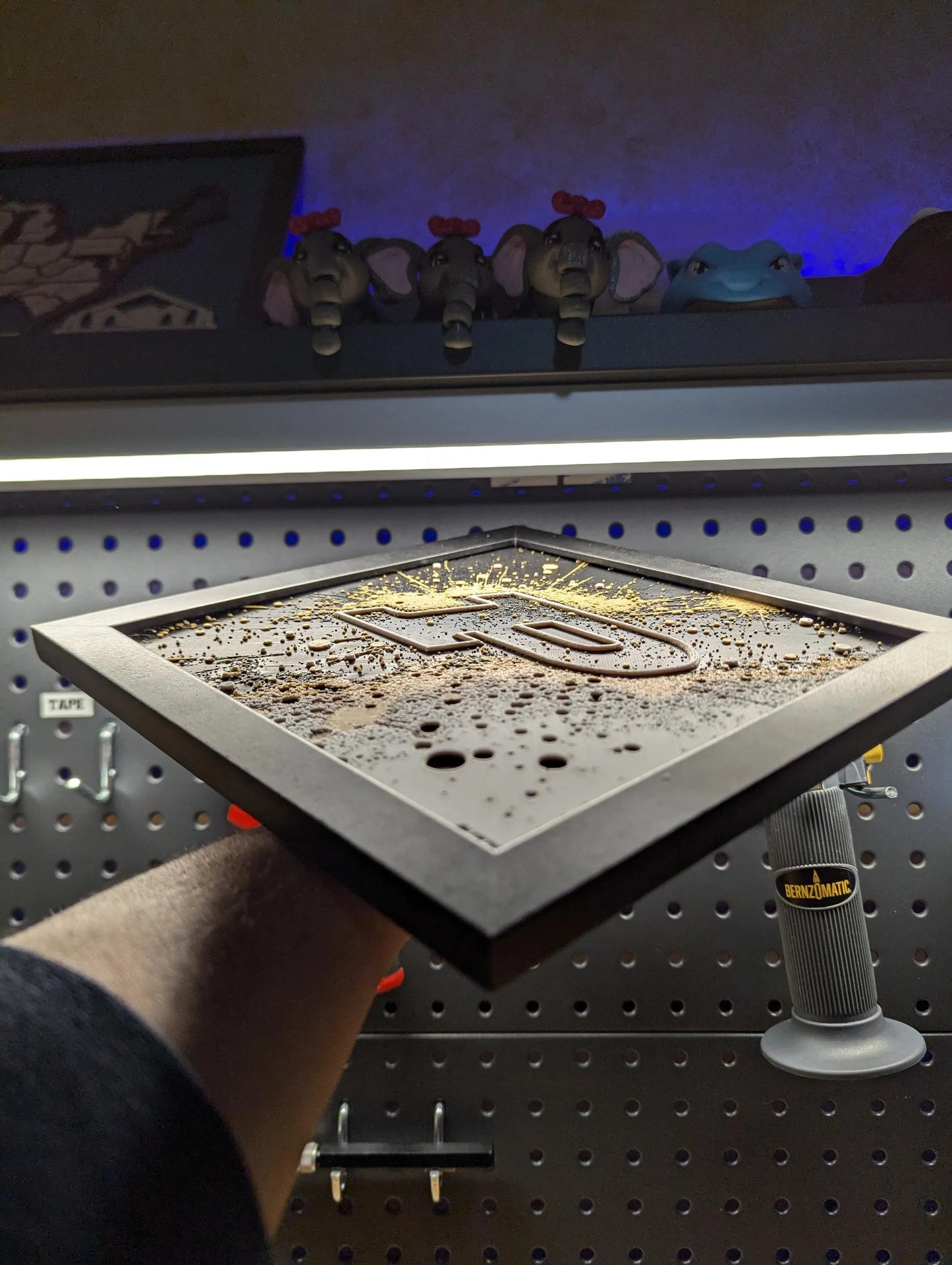 Purdue University 2.0 Desk/Wall Decor, Hueforge