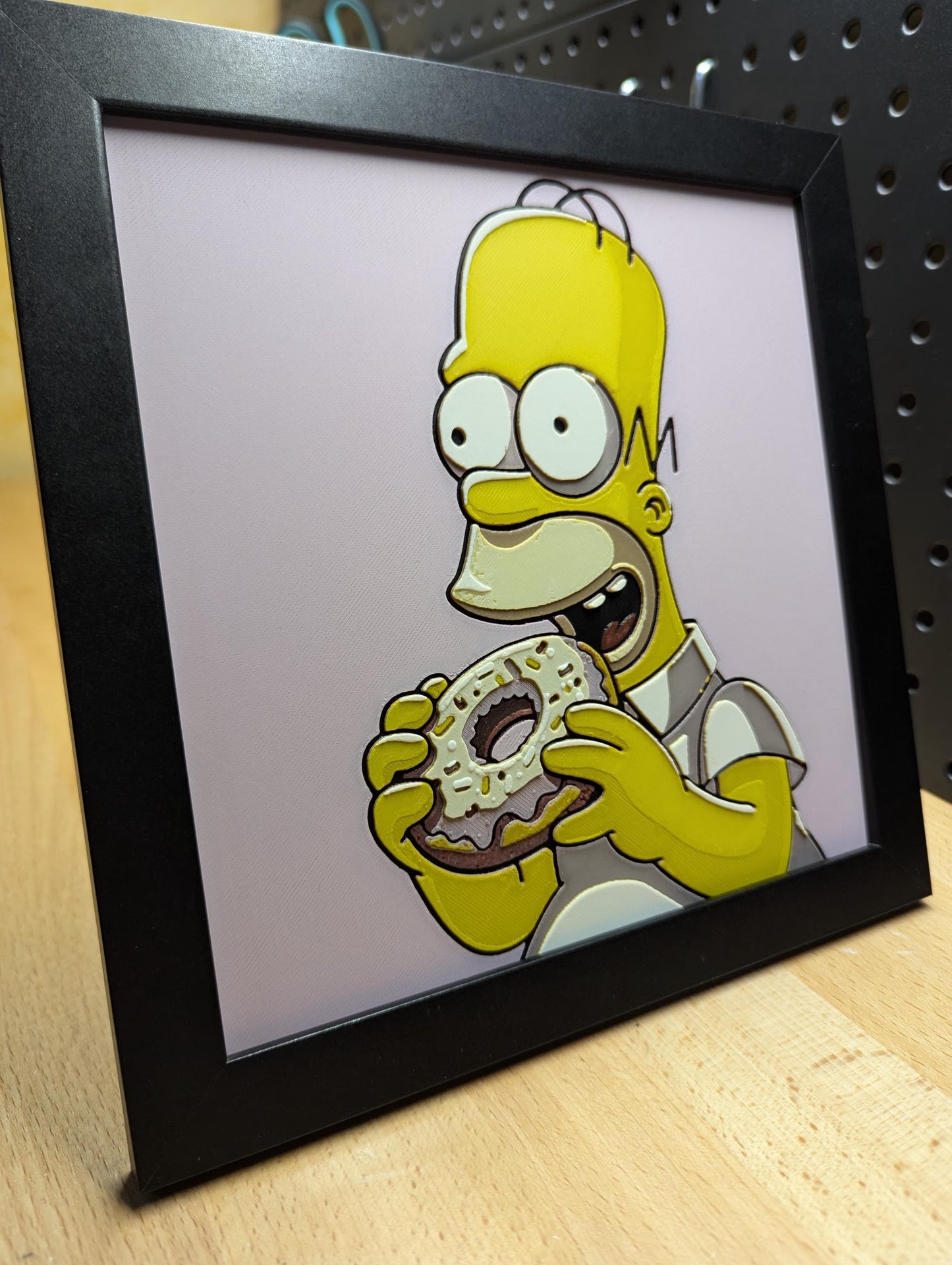 Homer Simpson Donut Desk/Wall Decor, Hueforge