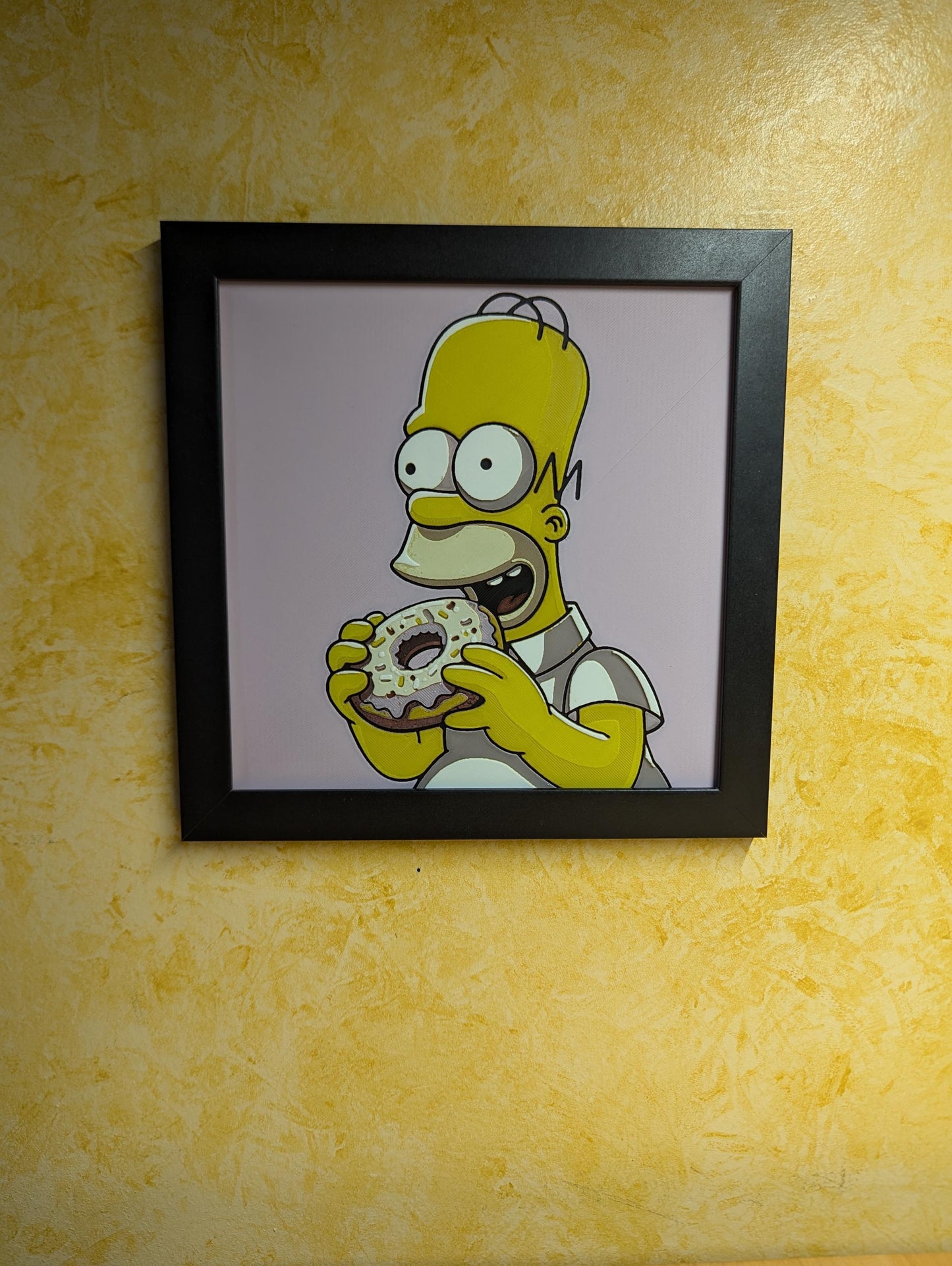Homer Simpson Donut Desk/Wall Decor, Hueforge