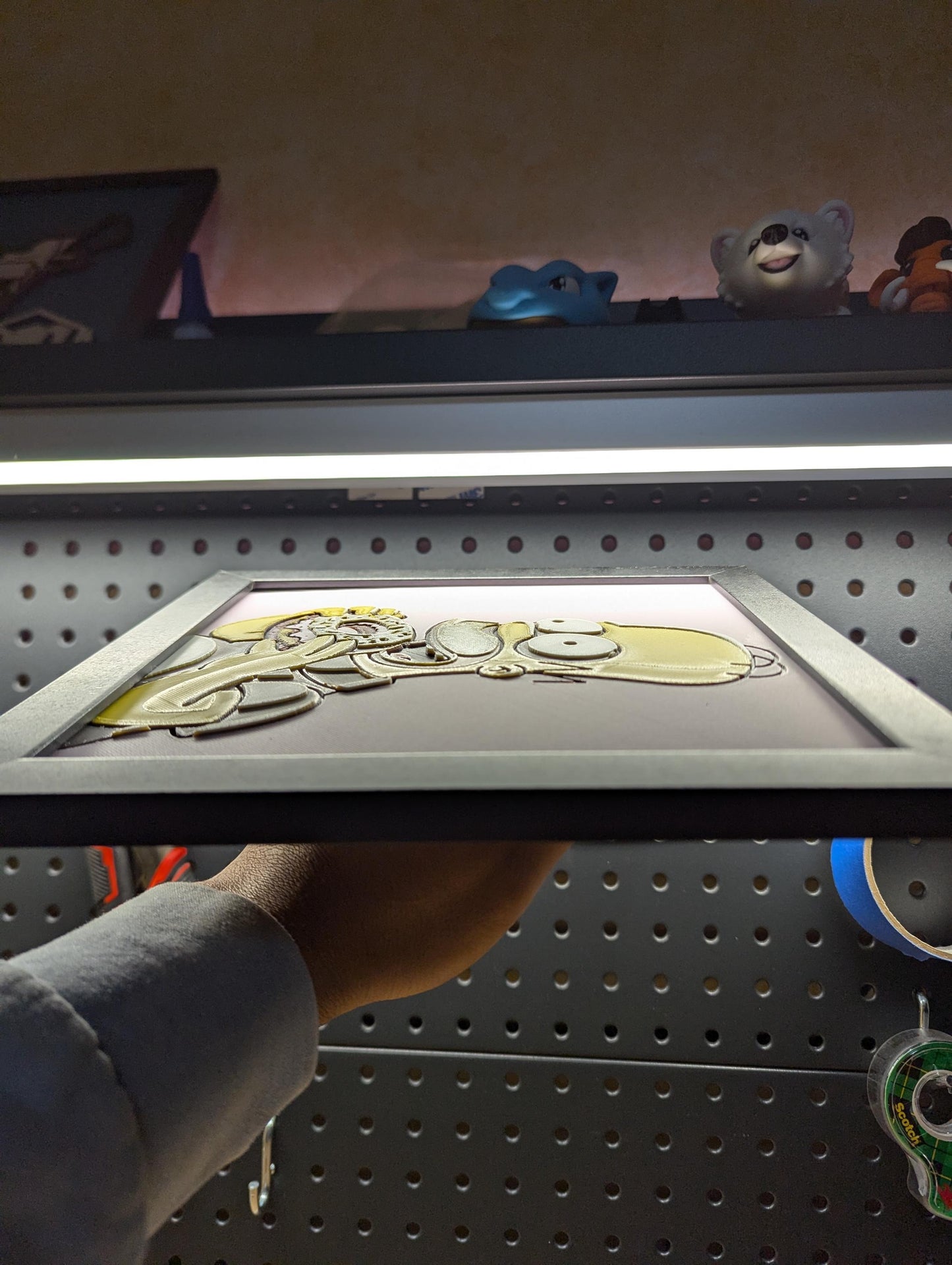 Homer Simpson Donut Desk/Wall Decor, Hueforge