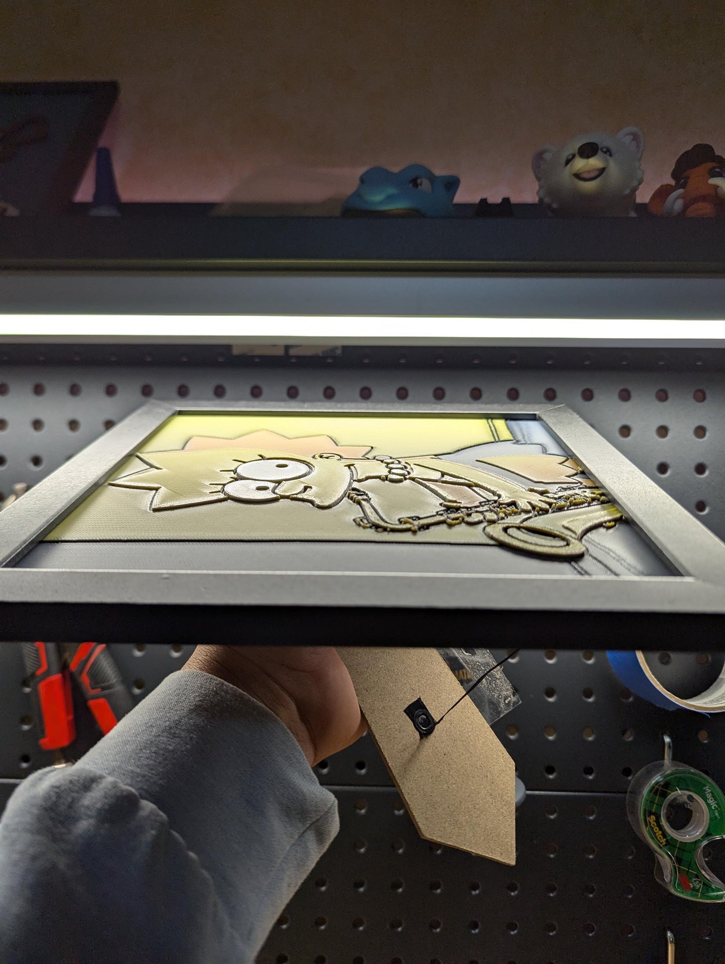 Lisa Simpson Desk/Wall Decor, Hueforge