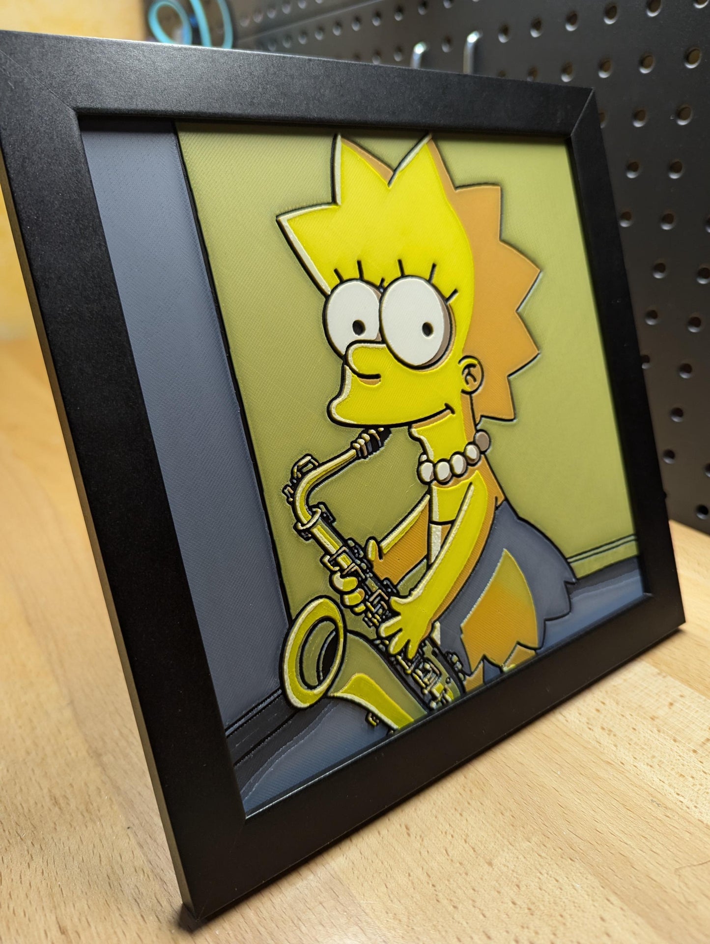 Lisa Simpson Desk/Wall Decor, Hueforge