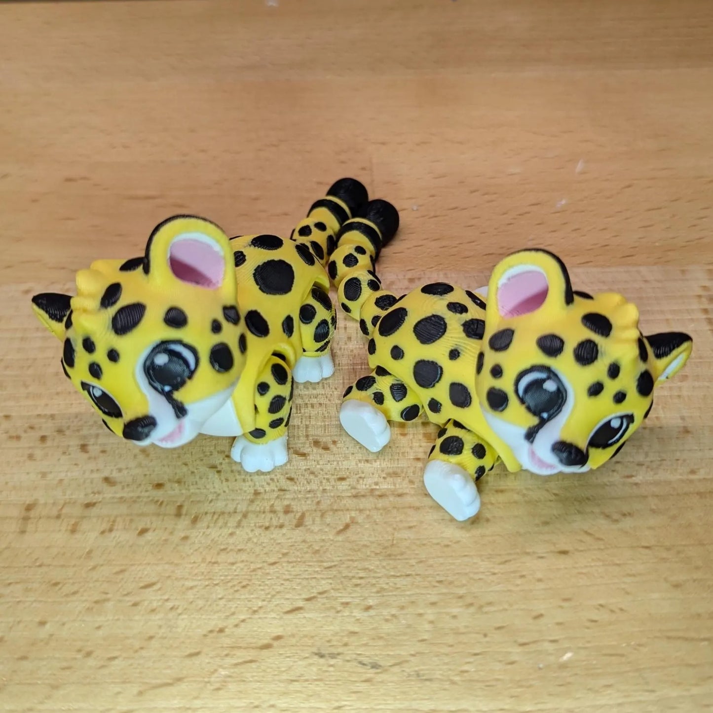 Articulating Leopard Cub, 3D Printed