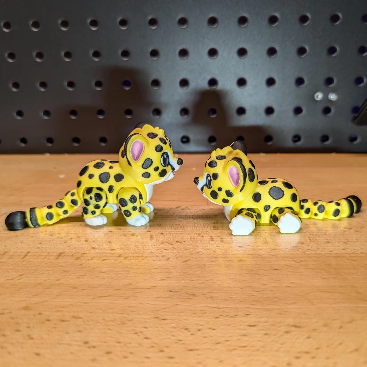 Articulating Leopard Cub, 3D Printed