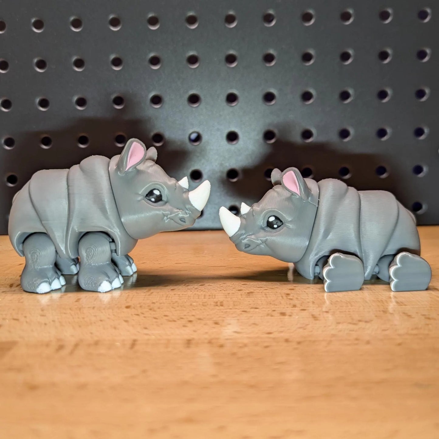 Articulating Baby Rhino, 3D Printed