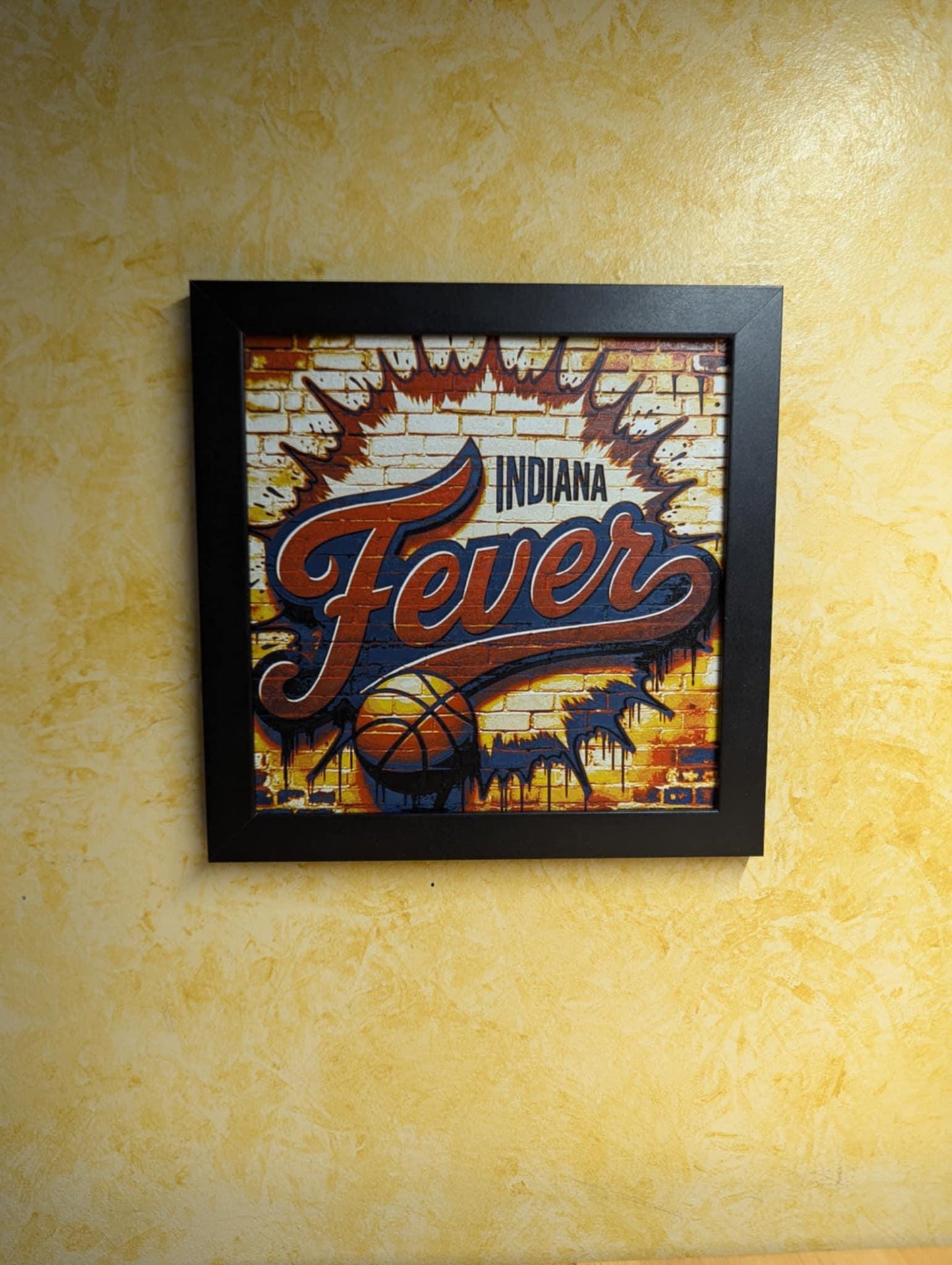 Indiana Fever Desk/Wall Decor, Hueforge
