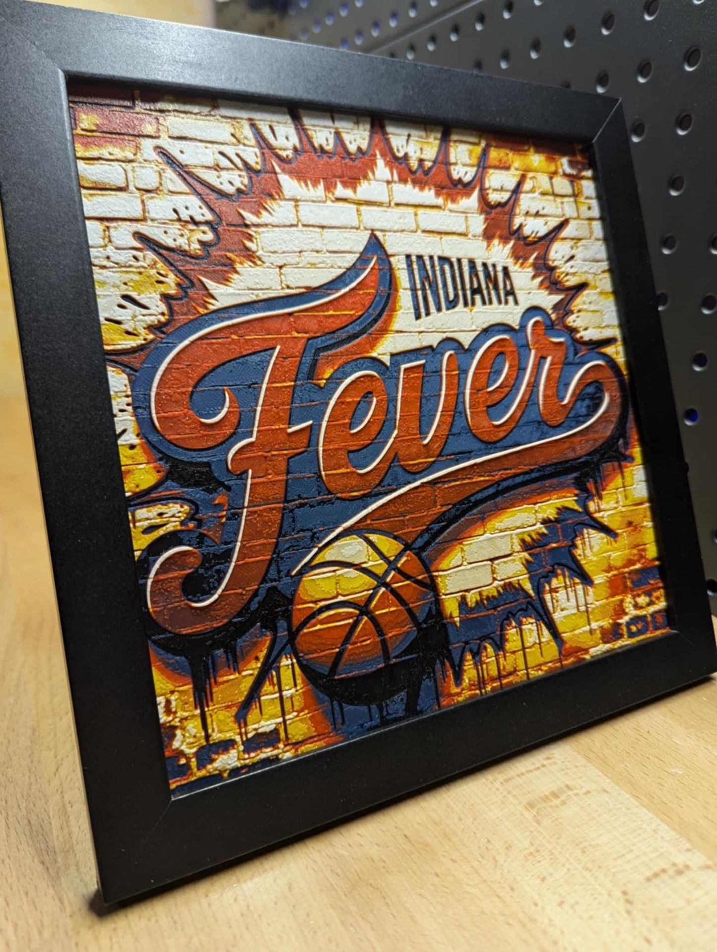 Indiana Fever Desk/Wall Decor, Hueforge