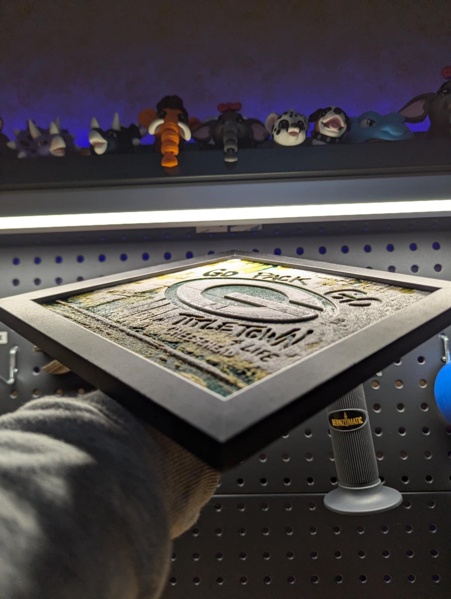 Green Bay Packer Graffiti Wall/Desk Decor, Hueforge