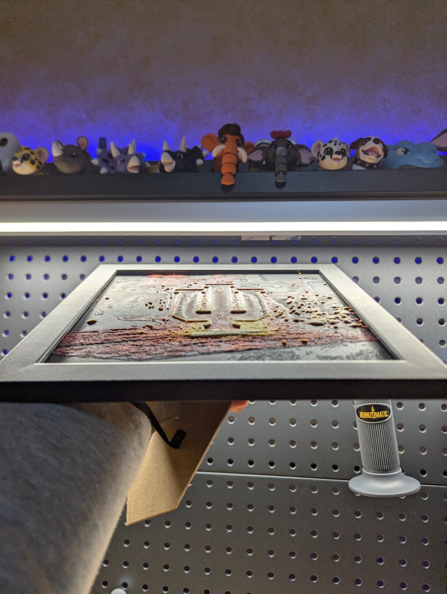 Indiana University Forged Fire Desk/Wall Decor, Hueforge