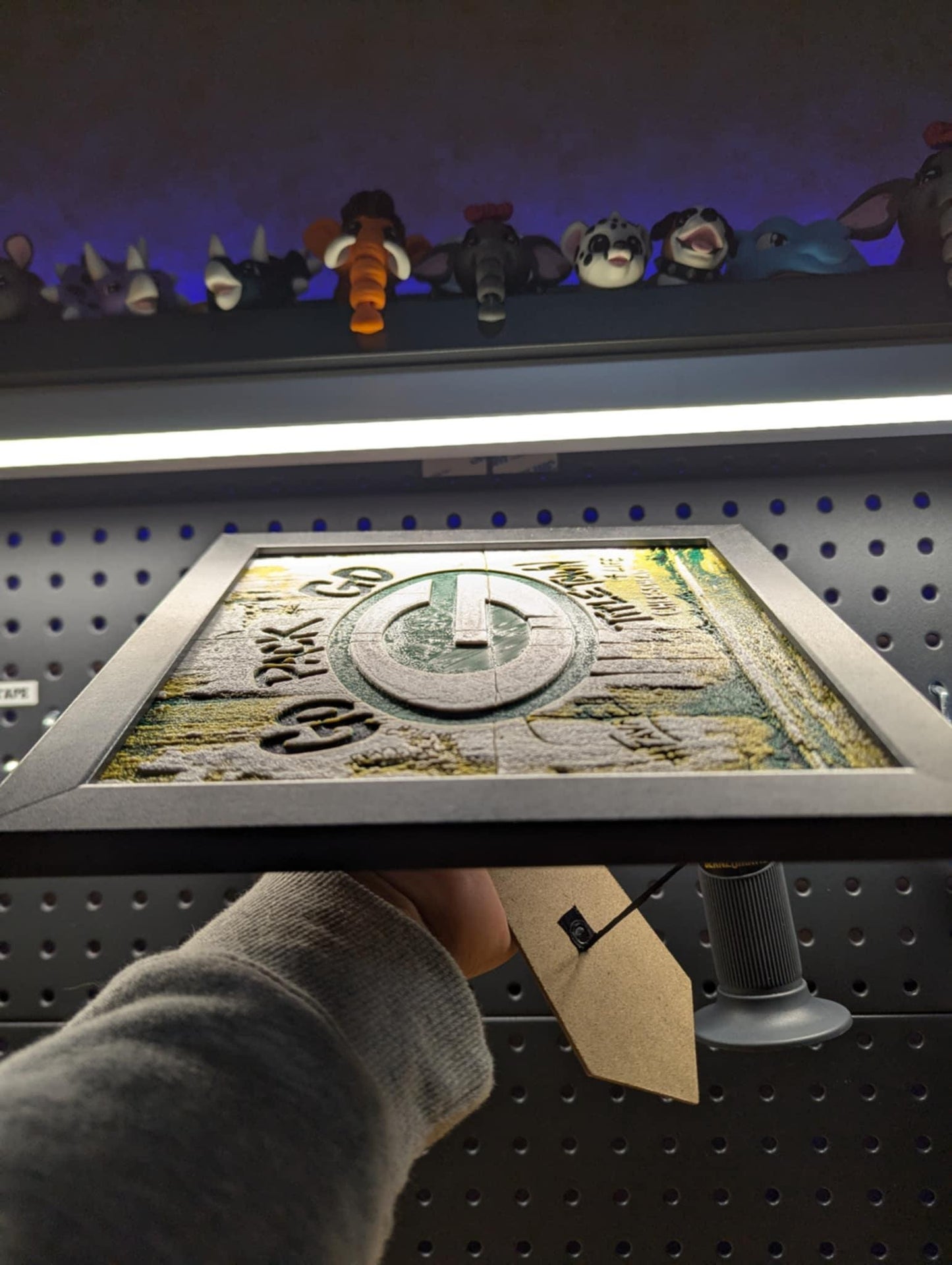 Green Bay Packer Graffiti Wall/Desk Decor, Hueforge