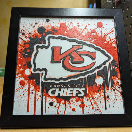 Kansas City Chiefs Wall/Desk Decor, Hueforge