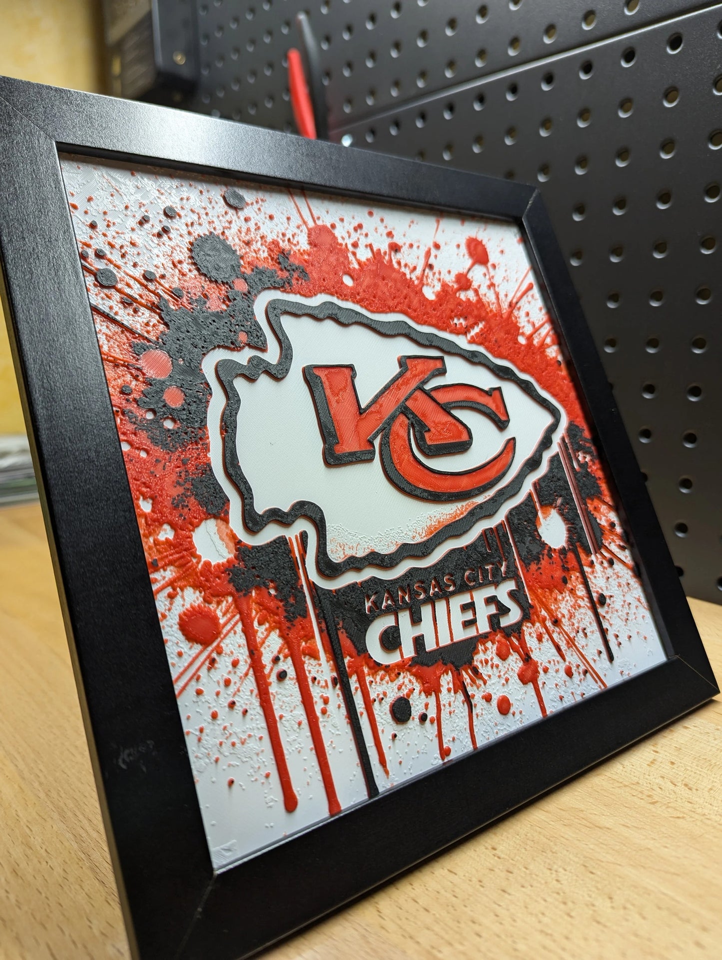 Kansas City Chiefs Wall/Desk Decor, Hueforge