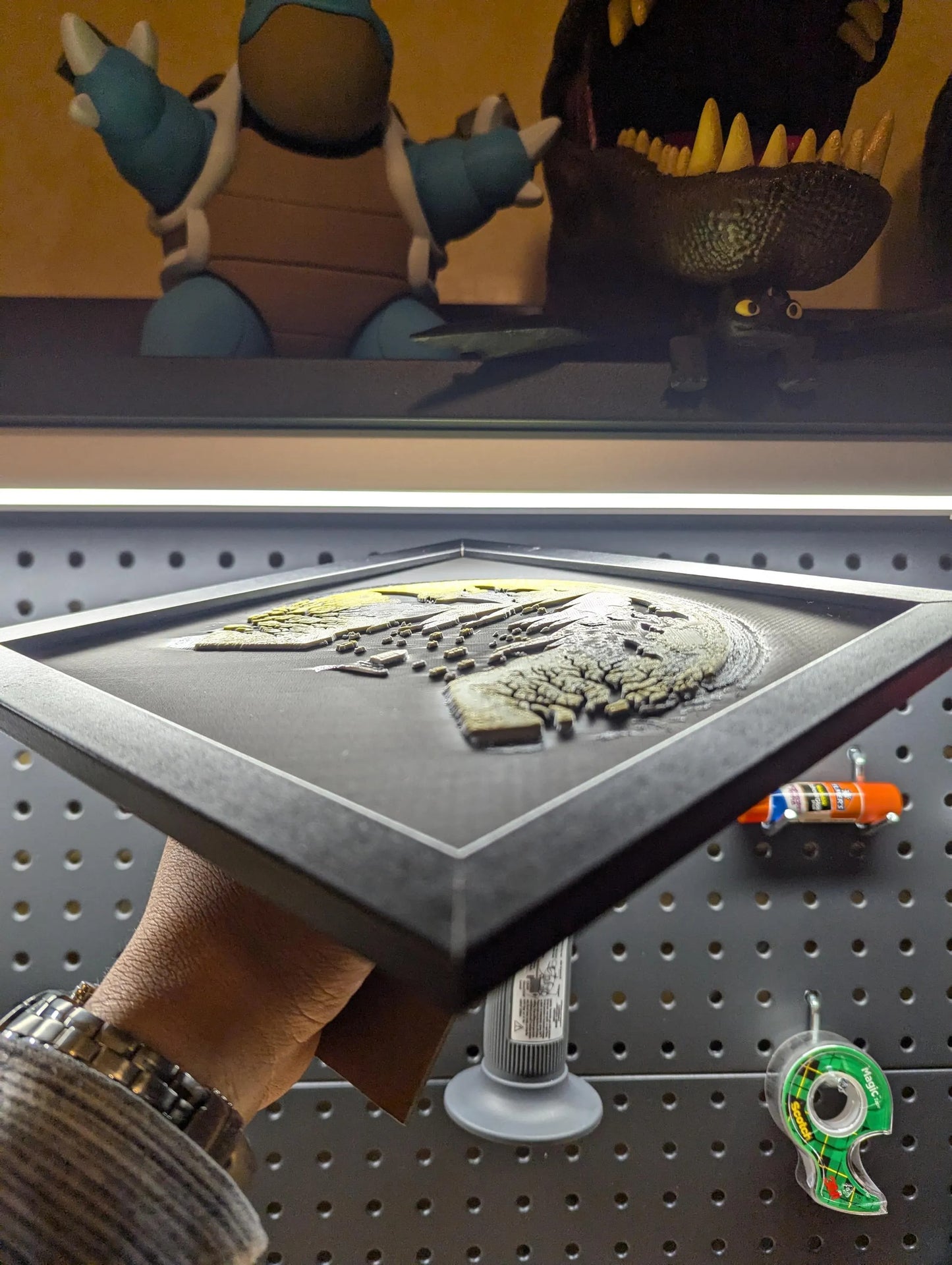 Haunted Castle Wall/Desk Decor, Hueforge