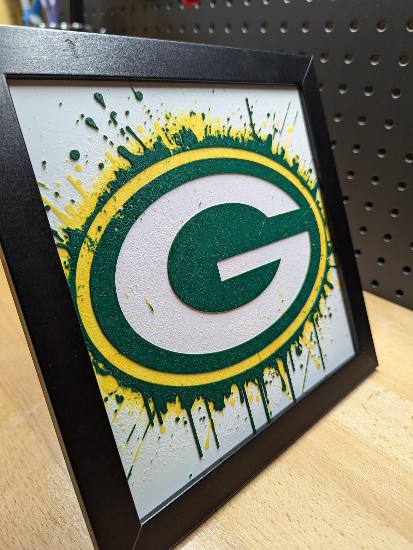 Green Bay Packers Logo Wall/Desk Decor, Hueforge