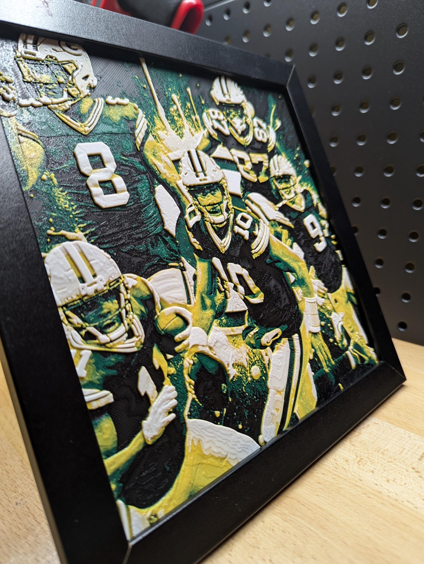Green Bay Packers Team Wall/Desk Decor, Hueforge