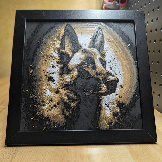 Belgian Malinois Wall/Desk Decor, Hueforge