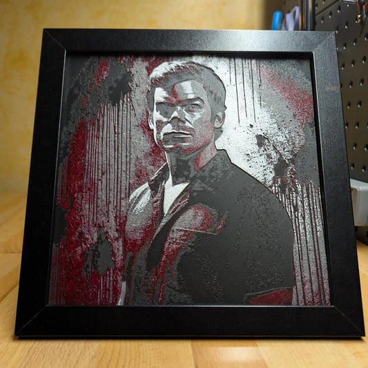 Dexter Morgan Wall/Desk Decor, Hueforge
