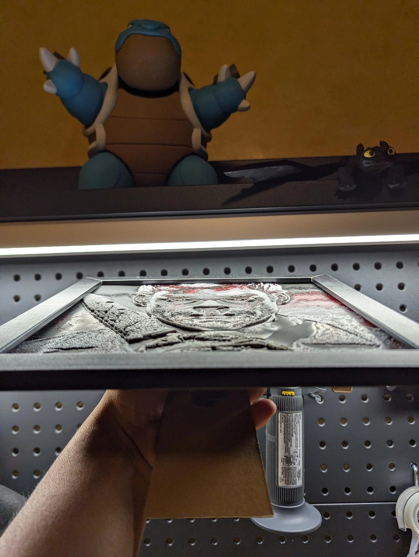 Dexter Morgan Wielding Knife Wall/Desk Decor, Hueforge