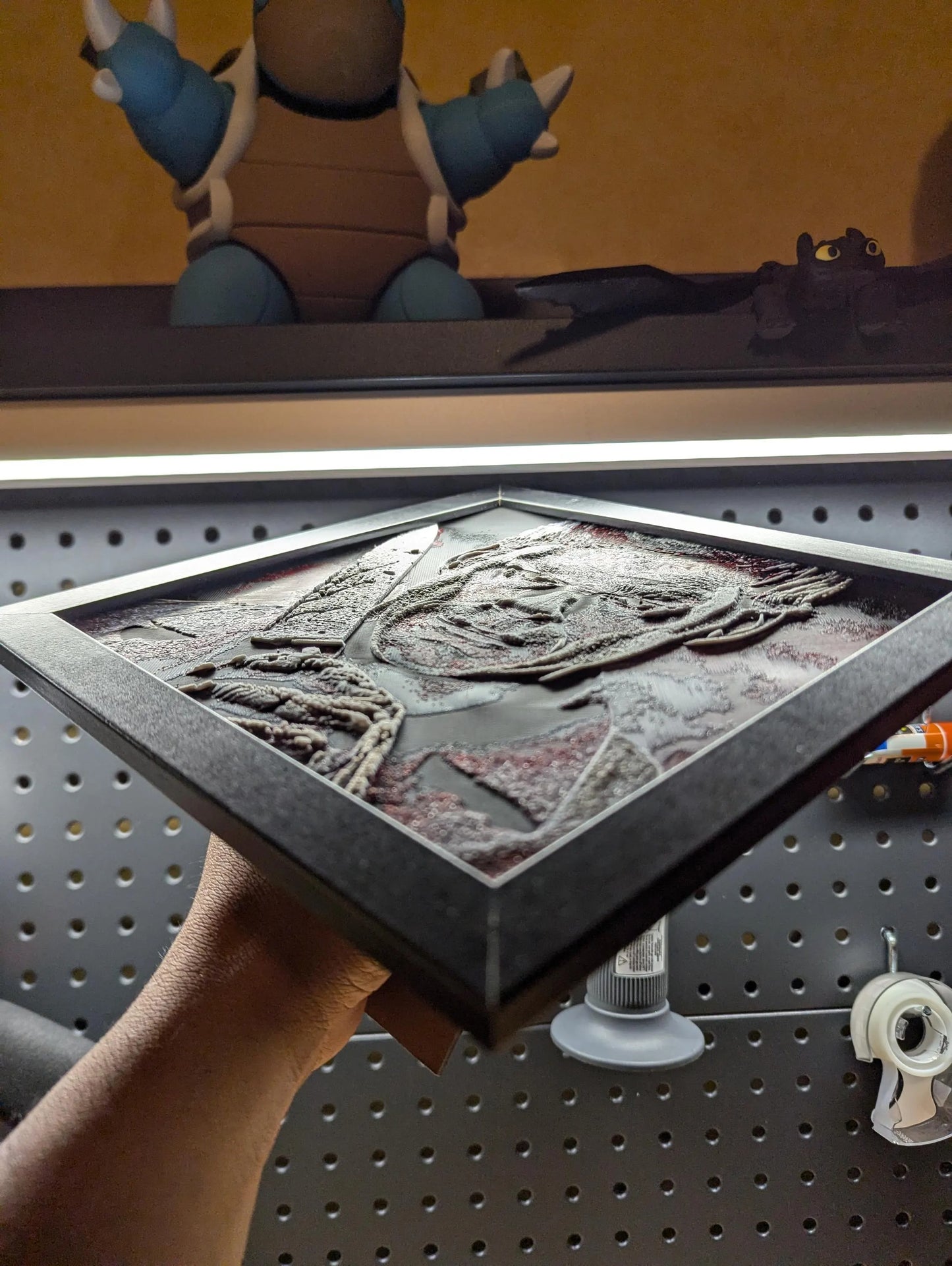 Dexter Morgan Wielding Knife Wall/Desk Decor, Hueforge