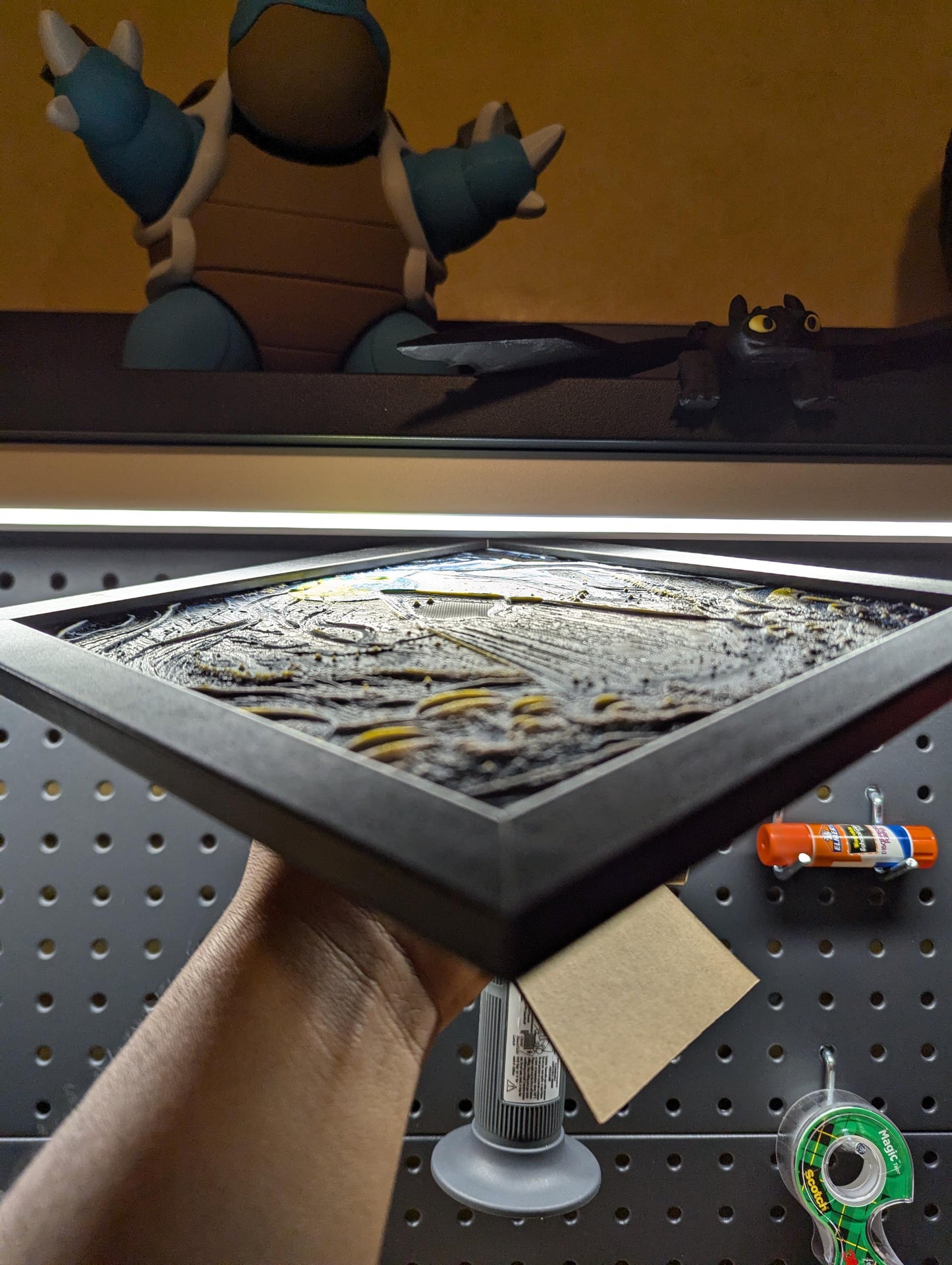 Shadowy Figure Wall/Desk Decor, Hueforge